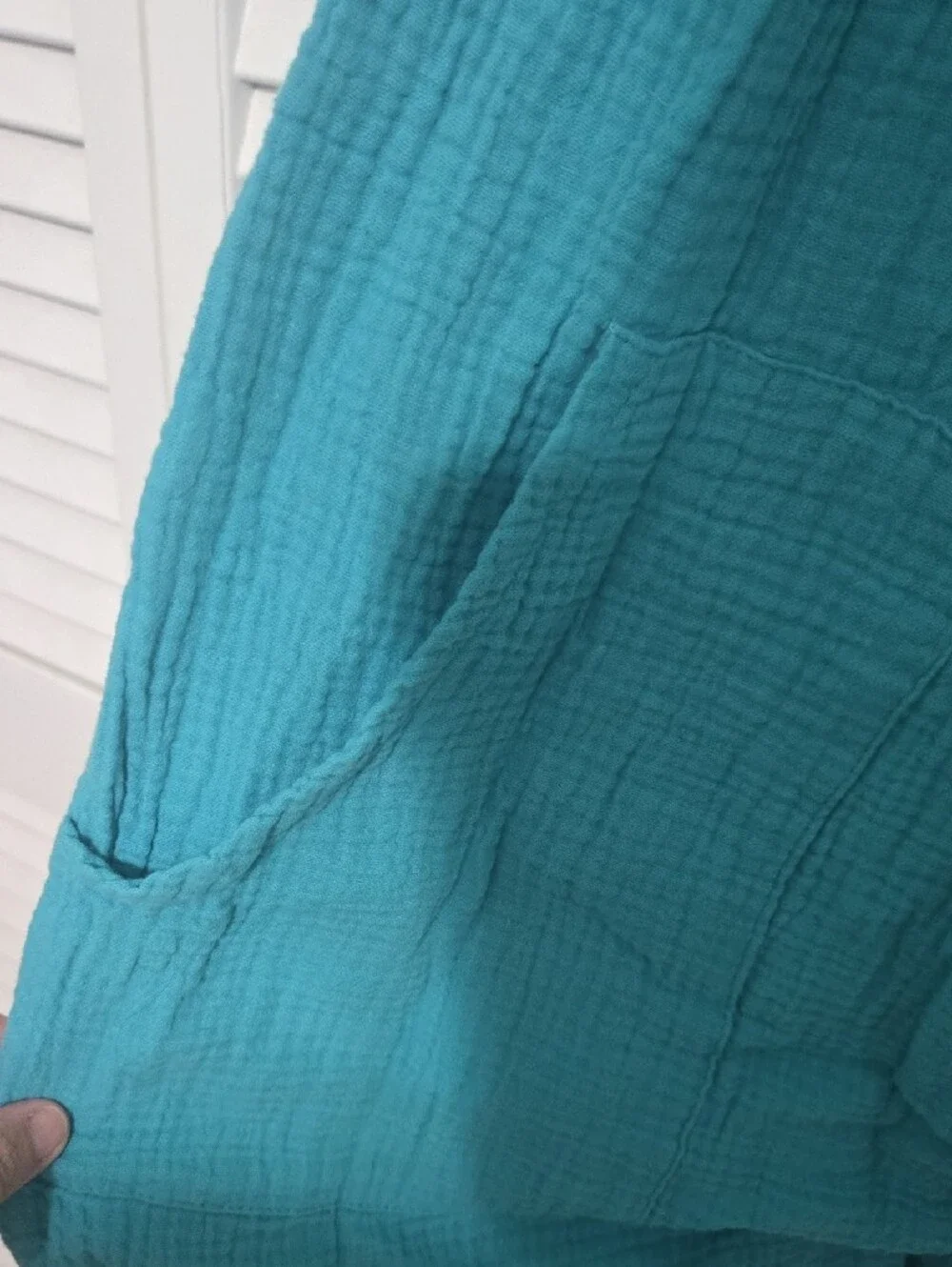 Serra Teal Sleeveless Romper with Button Front